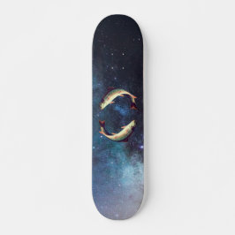Bewerkbare grappige vis in Galaxy Persoonlijk Skateboard