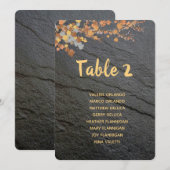 Bewerkbare grijze najaarsklep laat tafelkleven kaart (Voorkant / Achterkant)