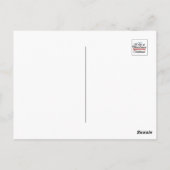 Bewerkbare grillige Cartoon Winter Sneeuwmannen Briefkaart (Achterkant)