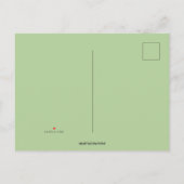 Bewerkbare groene stamboom adoptie uitnodiging briefkaart (Achterkant)