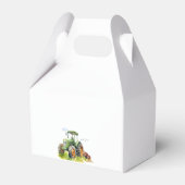 Bewerkbare Groene Tractor Verjaardag Uitnodiging Bedankdoosjes (Achterkant)