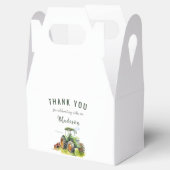 Bewerkbare Groene Tractor Verjaardag Uitnodiging Bedankdoosjes (Geopend)