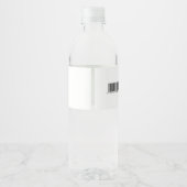 Bewerkbare groene trekker waterfles etiket (Achterkant)