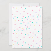 Bewerkbare Gymnastiek Verjaardagsfeest Meisjes Kaart (Achterkant)