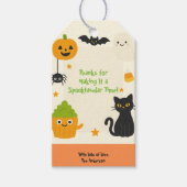 Bewerkbare Halloween – Feestje voor kleine monster Cadeaulabel (Voorkant)