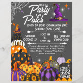 Bewerkbare Halloween Fondsenwervingsflyer met QR-c Flyer (Voorkant)