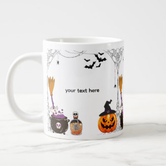 bewerkbare halloween grote koffiekop