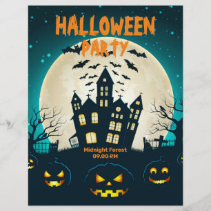 Bewerkbare Halloween, Halloween-feestkleding  Flyer