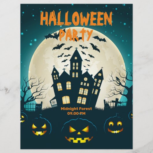Bewerkbare Halloween, Halloween-feestkleding  Flyer (Voorkant)
