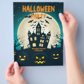 Bewerkbare Halloween, Halloween-feestkleding  Flyer (Hand)
