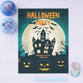 Bewerkbare Halloween, Halloween-feestkleding  Flyer (Enkel)