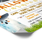 Bewerkbare halloween kermis circus flyer poster (Hoek)