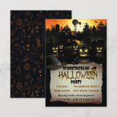 Bewerkbare Halloween Kostuum Party Uitnodiging (Voorkant / Achterkant)