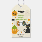 Bewerkbare Halloween - Little Monster Bash - Cadeaulabel (Voorkant)