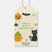 Bewerkbare Halloween – Little Monster Bash - Cadeaulabel (Voorkant)