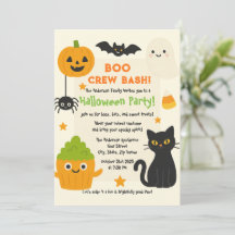 Bewerkbare Halloween - Little Monster Bash -