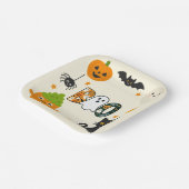 Bewerkbare Halloween - Little Monster Bash - Papieren Bordje (Gebogen)