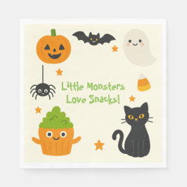 Bewerkbare Halloween - Little Monster Bash - Servet