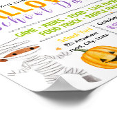Bewerkbare halloween schoolfeest flyer poster (Hoek)