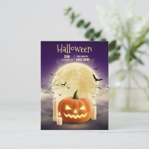 Bewerkbare Halloween Spoken House Feest, Halloween Feestdagenkaart