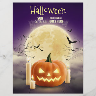 Bewerkbare Halloween Spoken House Feest, Halloween Flyer