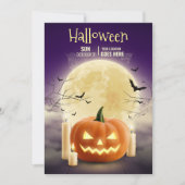 Bewerkbare Halloween Spoken House Feest, Halloween Kaart (Voorkant)