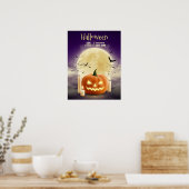 Bewerkbare Halloween Spokenhuis Feest, Halloween Poster (Keuken)