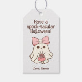 Bewerkbare Halloween Trick or treat Goody Bag Favo Cadeaulabel (Voorkant)