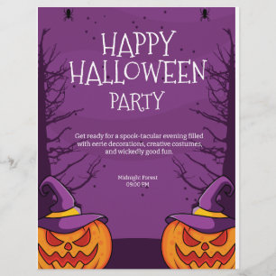 Bewerkbare Halloween uitnodiging, Halloween feest Flyer