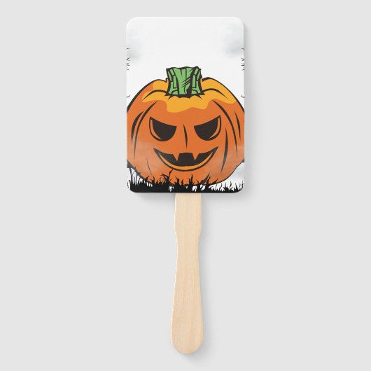 Bewerkbare Halloween-uitnodiging, Halloween-feest  Handwaaier (Voorkant)