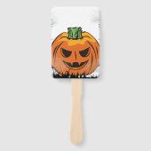 Bewerkbare Halloween uitnodiging, Halloween Party Handwaaier (Voorkant)