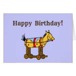 Bewerkbare Happy Birthday  Speelgoed Kaart