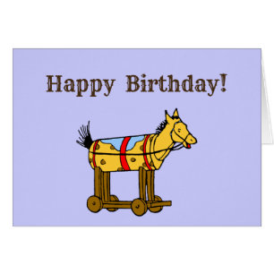 Bewerkbare Happy Birthday  Speelgoed Kaart