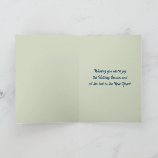 Bewerkbare Happy Holiday Baubles Kerstmis Kaart (Binnen)