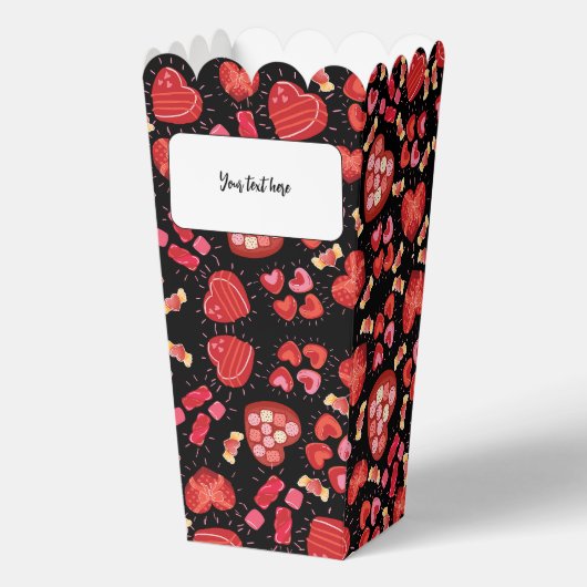 bewerkbare harten bedankdoosjes (Voorkant)