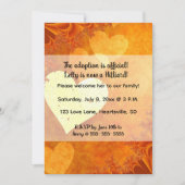 Bewerkbare harten en liefde adoptie kaart (Voorkant)