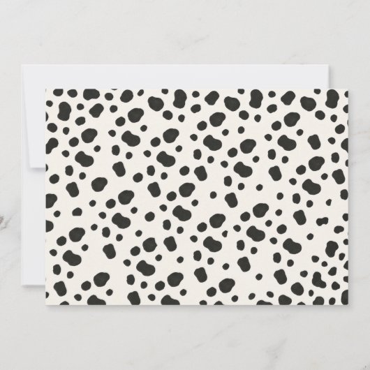 Bewerkbare Heilige Koe Verjaardagsfotouitnodiging Kaart (Achterkant)