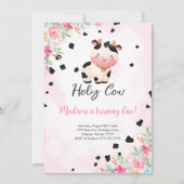 Bewerkbare Heilige Koe Verjaardagsuitnodiging Kaart (Voorkant)