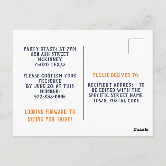 Bewerkbare heks Halloween Party uitnodiging (Achterkant)