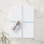 Bewerkbare Hello Neighbor-cadeaubijsluiters | Nieu Cadeaulabel (Met Touw)