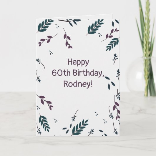 Bewerkbare herfstbladeren kaart (Voorkant)