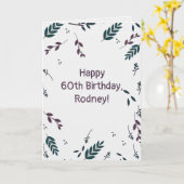 Bewerkbare herfstbladeren kaart (Gele Bloem)