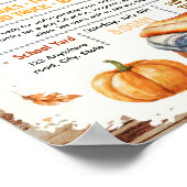 Bewerkbare herfstdekenactie fundraiser flyer poster (Hoek)