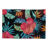 Bewerkbare hibiscus, bloemmotief kussensloop (Achterkant)