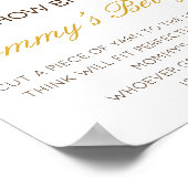 Bewerkbare Hoe Groot is Mamma's Buik Spelposter Poster (Hoek)