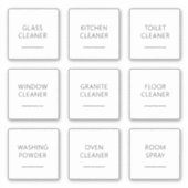 Bewerkbare Home Cleaning 2 inch Label Set (Voorkant)