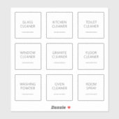 Bewerkbare Home Cleaning 2 inch Label Set (Vel)