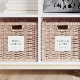 Bewerkbare Home Essentials 3 inch labelset Sticker