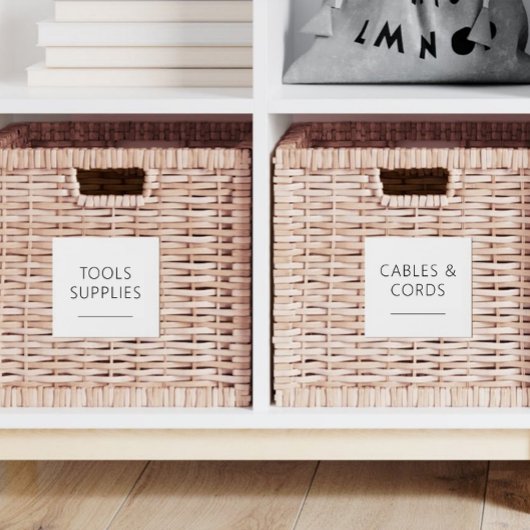 Bewerkbare Home Essentials 3 inch labelset Sticker