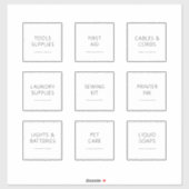 Bewerkbare Home Essentials 3 inch labelset Sticker (Vel)